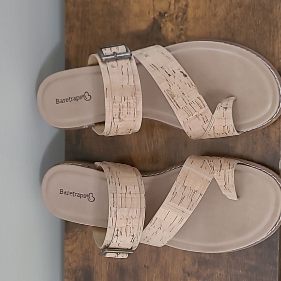 BareTraps Tan & Cork Sandals size 8.5 - Picture 2 of 9